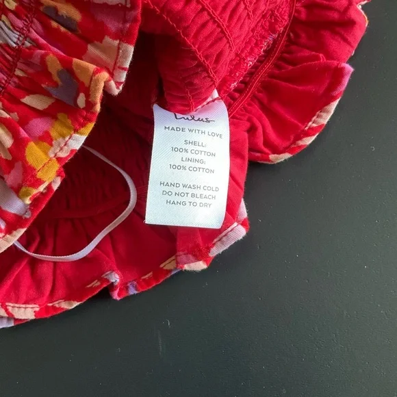 NWT Lulu’s Sunlit Summer Red Floral Print Matching Set - Picture 16 of 16